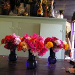 Small table toppers for a casual birthday party Small table toppers for a casual birthday party