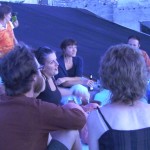 The Happy Hour moved from the covered courtyard, then up to the rooftop for sunset watching, and after the sunset to the stargazing courtyard!!