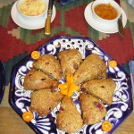 My favorite scone recipe is all whole wheat with fresh and amaretto soaked dried cranberries and orange and orange zest.