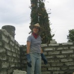 Kate building arch in new kitchen