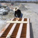 Geting the mold ready to fill